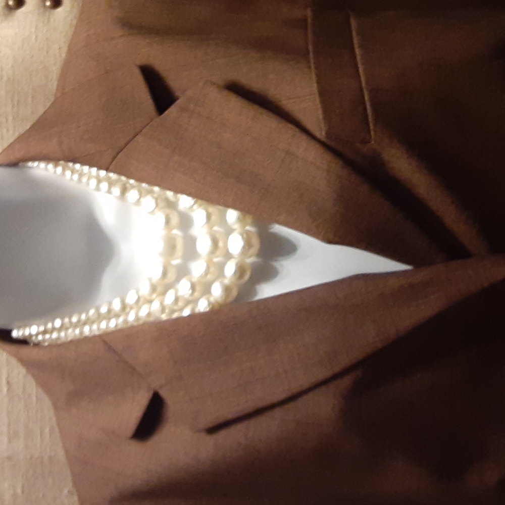Blazer lovely rich brown color dressbarn size 16 EZ wear  machine wash